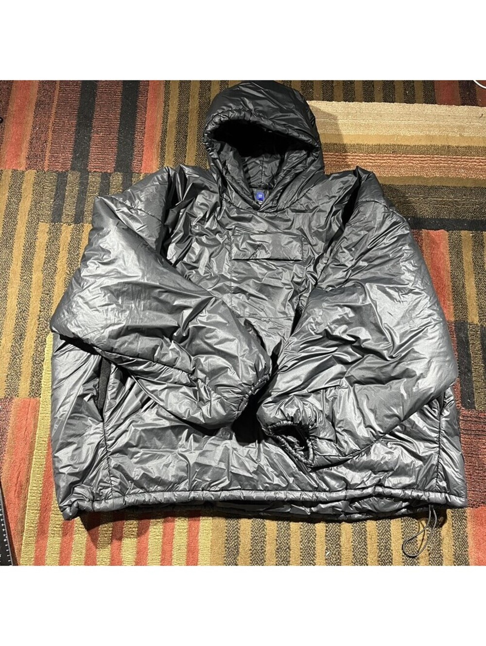 Yeezy Gap Padded Anorak Mens XL Black Oversized Pullover